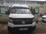 Volkswagen Crafter 2016- рр. Дефлектор лобового скла (чорний глянець, 5мм) фото 4