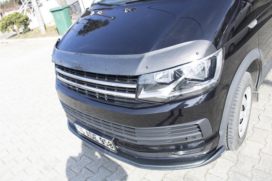 Volkswagen T6 2015-2024 рр. Дефлектор капоту під карбон (EuroCap) Фото 11