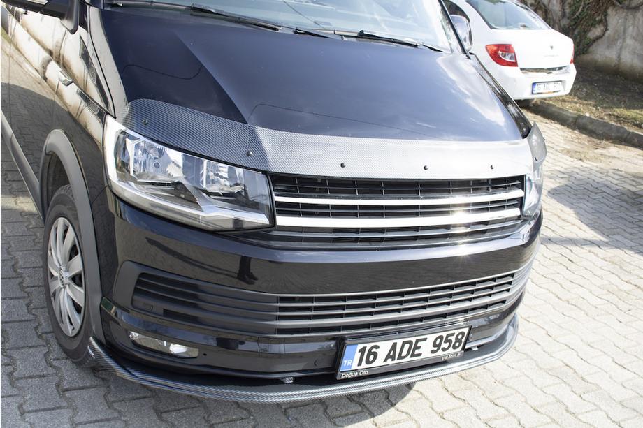 Volkswagen T6 2015-2024 рр. Дефлектор капоту під карбон (EuroCap) Фото 13