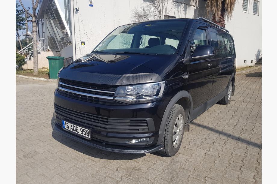 Volkswagen T6 2015-2024 рр. Дефлектор капоту під карбон (EuroCap) Фото 3