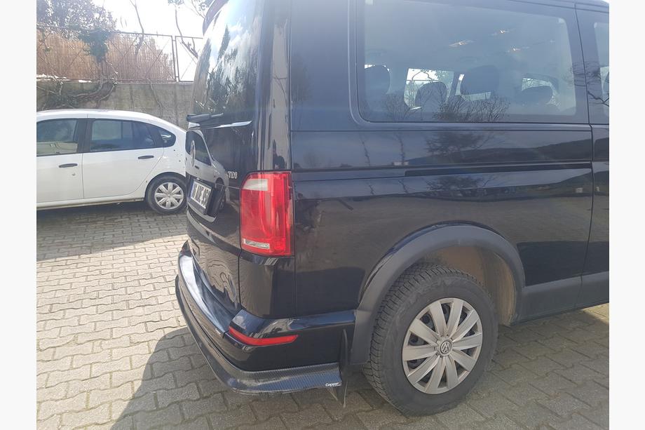Volkswagen T6 2015-2024 рр. Задня лип накладка під карбон (ABS) Фото 2