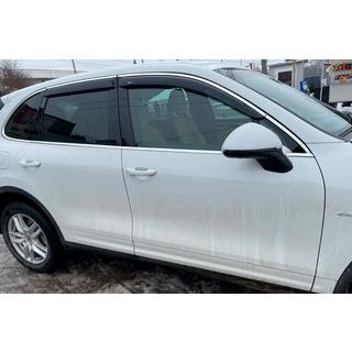 Вітровики з хром смужкою (4 шт, HIC) Porsche Cayenne 2010-2017 рр. фото 2