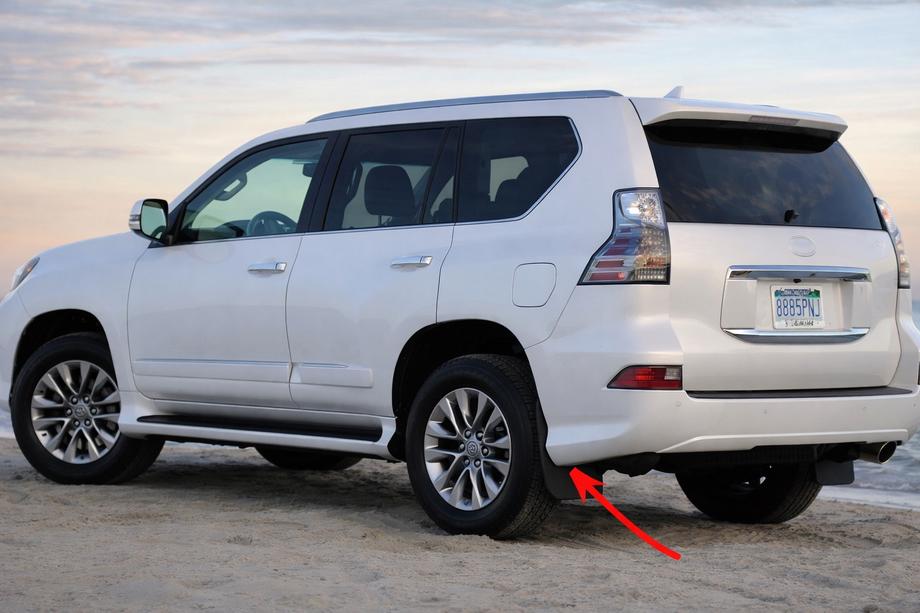 Lexus GX460 2009-2023 рр. Бризковики Premium задні (2 шт., 2013+) Image