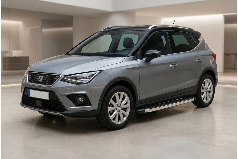 Seat Arona 2017- рр. Бокові пороги BlackLine (2 шт., алюміній) Фото 1