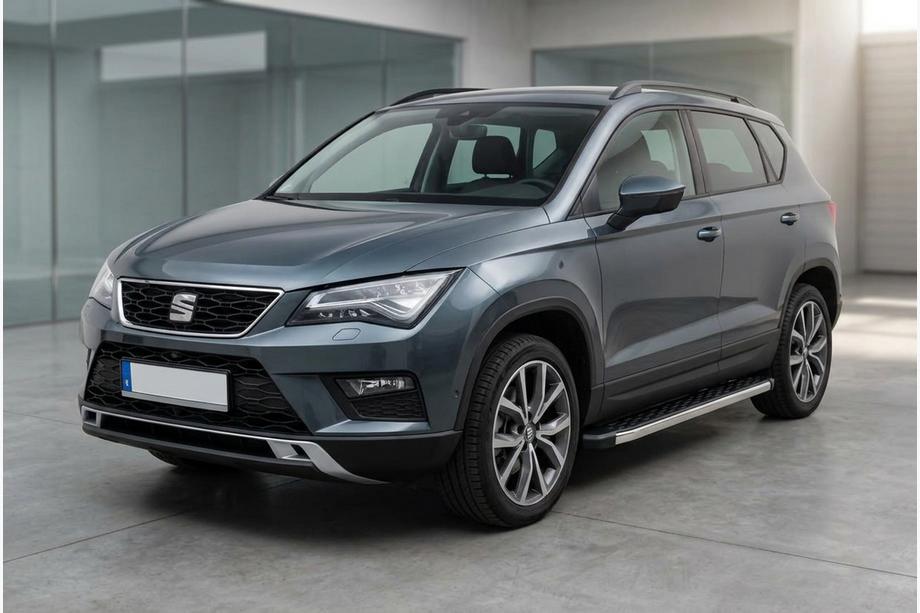 Seat Ateca 2016- рр. Бокові пороги BlackLine (2 шт., алюміній) Фото 1