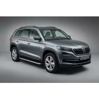 Бокові пороги BlackLine (2 шт., алюміній) Skoda Kodiaq 2016-2023 рр. фото 1