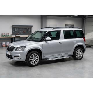 Бокові пороги New Vision Grey (2 шт., алюміній) Skoda Yeti 2009-2017 рр. фото 1