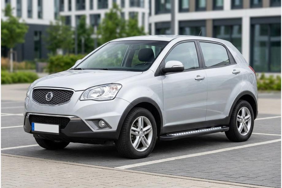 SsangYong Korando 2010-2019 рр. Бокові пороги New Vision Black (2 шт., алюміній) Фото 1