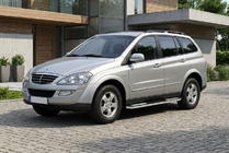 SsangYong Kyron 2005-2014 рр. Бокові пороги Tayga V2 (2 шт., алюміній) фото 1