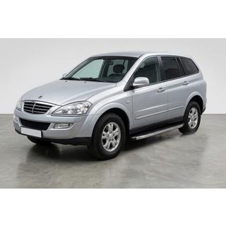 Бокові пороги BlackLine (2 шт., алюм) SsangYong Kyron 2005-2014 рр. фото 1