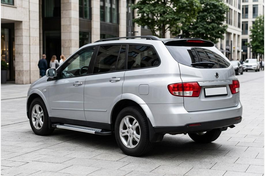 SsangYong Kyron 2005-2014 рр. Бокові пороги New Vision Grey (2 шт., алюм) Фото 1