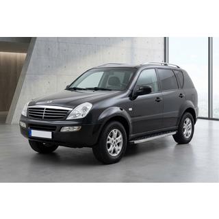 Бокові пороги BlackLine (2 шт., Алюміній) SsangYong Rexton I 2001-2017 рр. фото 1