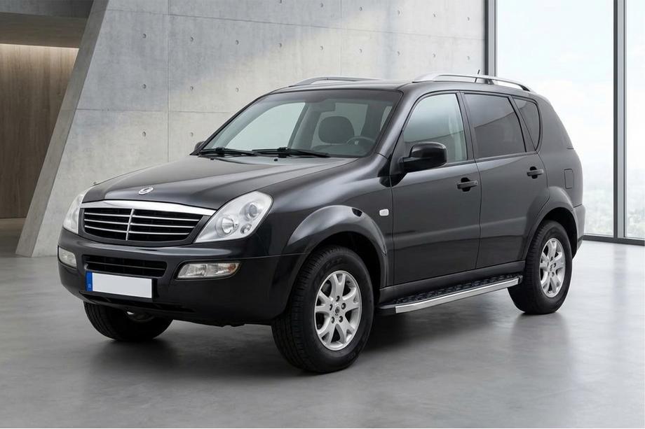 SsangYong Rexton I 2001-2017 рр. Бокові пороги BlackLine (2 шт., Алюміній) Фото 1