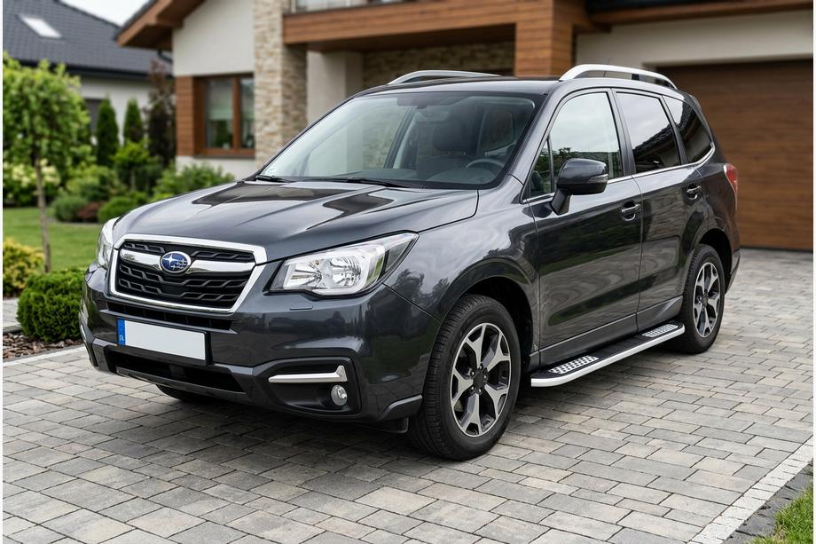 Subaru Forester 2013-2018 рр. Бокові пороги Tayga V2 (2 шт., алюміній) Image
