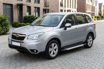 Subaru Forester 2013-2018 рр. Бокові пороги New Vision Grey (2 шт., алюміній) фото 1