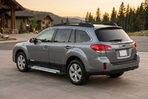 Subaru Outback 2009-2014 рр. Бокові пороги New Vision Grey (2 шт., алюміній) фото 1