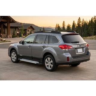 Бокові пороги New Vision Grey (2 шт., алюміній) Subaru Outback 2009-2014 рр. фото 1