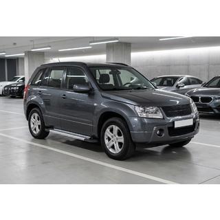 Бокові пороги New Vision Grey (2 шт., алюміній) Suzuki Grand Vitara 2005-2017 рр. фото 1