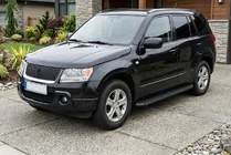 Suzuki Grand Vitara 2005-2017 рр. Бокові пороги Tayga Black (2 шт., алюміній) фото 1