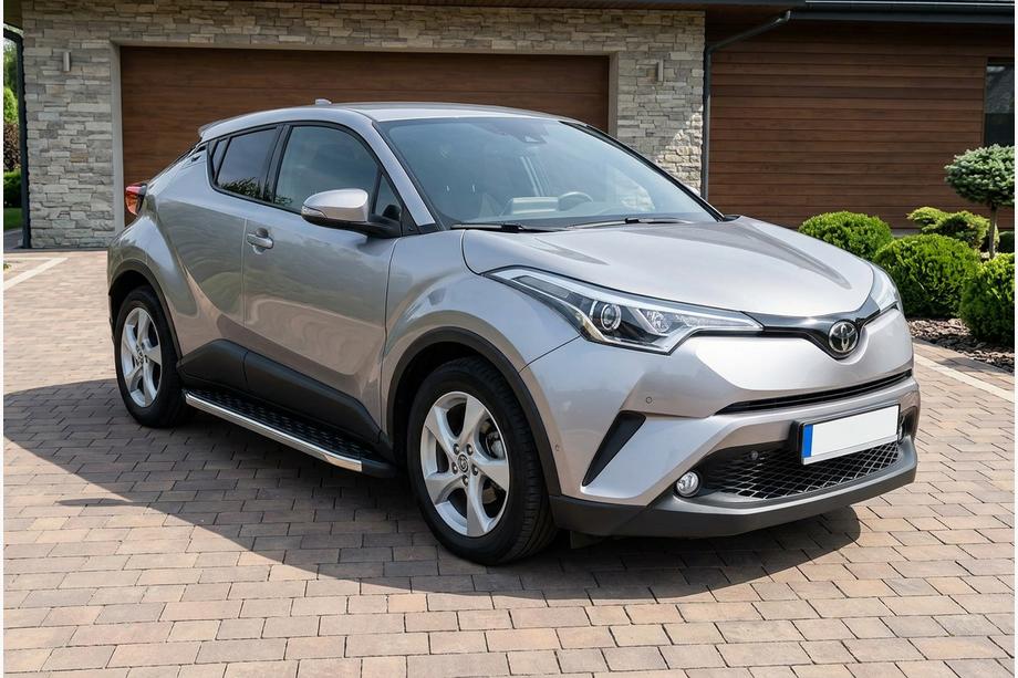 Toyota C-HR 2016-2023 рр. Бокові пороги BlackLine (2 шт., алюм) Image