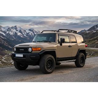Бокові пороги BlackLine (2 шт., алюм) Toyota FJ Cruiser 2006-2022 рр. фото 1
