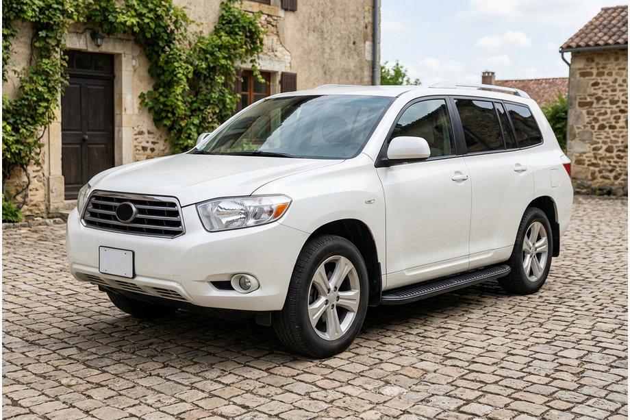Toyota Highlander 2008-2013 рр. Бокові пороги Tayga Black (2 шт., Алюміній) Image