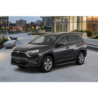 Бокові пороги RedLine Black (2 шт., алюміній) Toyota Rav 4 2019-2025 рр. фото 1