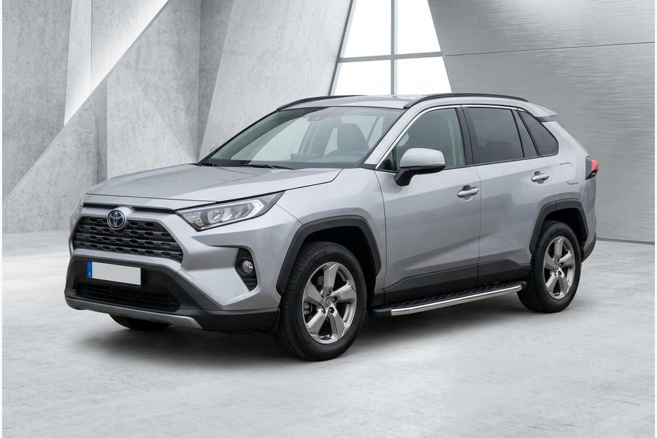 Toyota Rav 4 2019-2025 рр. Бокові пороги BlackLine (2 шт., алюміній) Фото 1