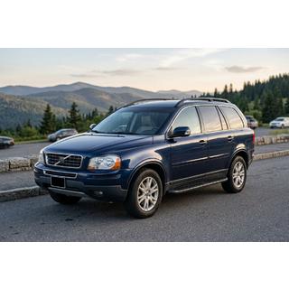 Бокові пороги Tayga Black (2 шт., алюміній) Volvo XC90 2002-2014 рр. фото 1