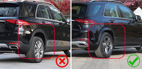 Mercedes GLE W167 2018- рр. Бризковики Premium (забарвлені розширювачі арок, модель без підніжок, 4 шт) фото 4