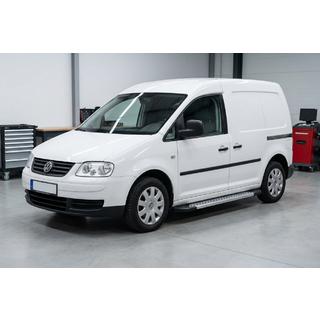 Бокові пороги New Vision Grey (2 шт., алюміній) Volkswagen Caddy 2004-2010 рр. фото 1
