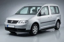 Volkswagen Caddy 2004-2010 рр. Бокові пороги Tayga Black (2 шт., алюміній) фото 1