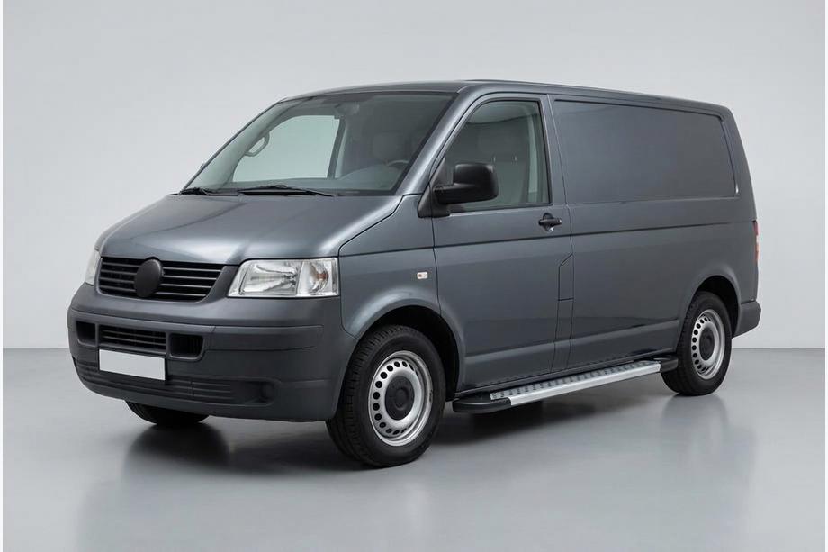 Volkswagen T5 Transporter 2003-2010 рр. Бокові пороги New Vision Grey (2 шт., алюміній) Довга база Фото 1
