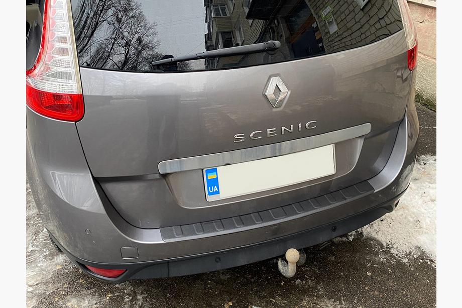 Renault Scenic/Grand 2009-2016 рр. Накладка на задній бампер DDU (для Grand, ABS) Фото 6