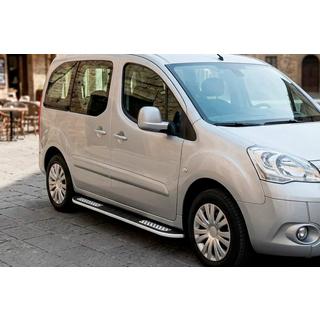 Бокові пороги Tayga V2 (2 шт., алюміній) Peugeot Partner Tepee 2008-2018 рр. фото 1