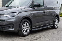 Opel Combo 2019- рр. Бокові пороги Tayga Black (2 шт., алюміній) фото 1