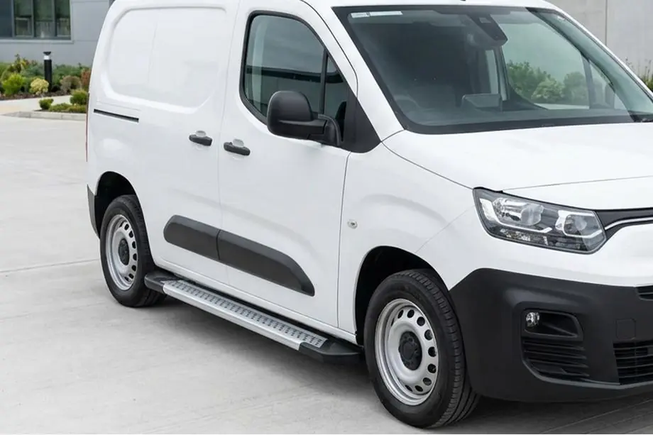 Opel Combo 2019- рр. Бокові пороги New Vision Grey (2 шт., алюміній) Фото 1