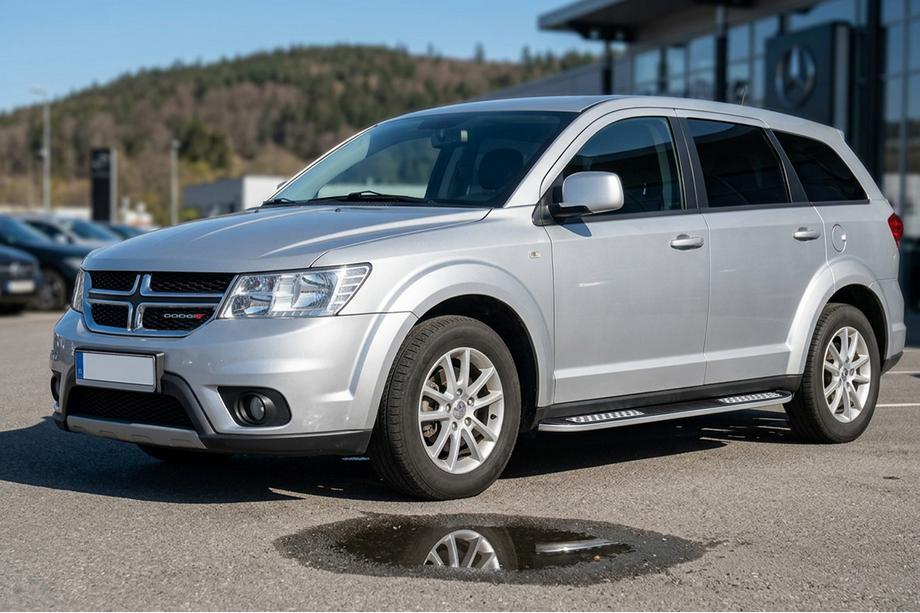 Dodge Journey 2008-2020 рр. Бокові пороги Tayga V2 (2 шт., алюміній) Image
