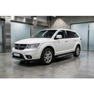 Бокові пороги New Vision Black (2 шт., алюміній) Dodge Journey 2008-2020 рр. фото 1