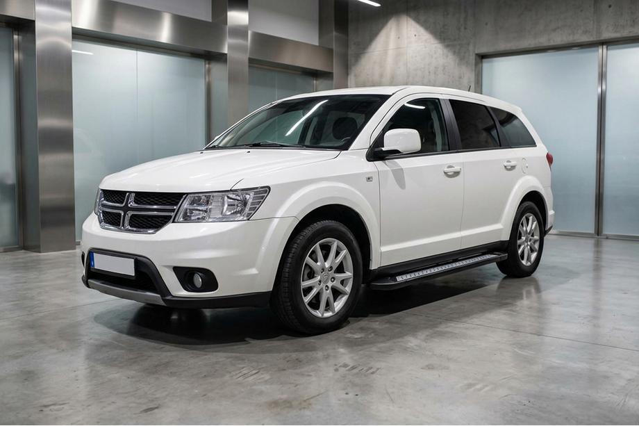 Dodge Journey 2008-2020 рр. Бокові пороги New Vision Black (2 шт., алюміній) Image