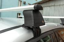 Mitsubishi L200 2015-2024 рр. Перемички на гладку дах (2 шт, Asaf V4) фото 8