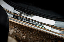 Skoda Octavia III A7 2013-2019 рр. Накладки на пороги Carmos V1 (8 шт., нерж.) фото 6