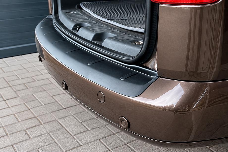 Volkswagen Caddy 2010-2015 рр. Накладка на задній бампер (ABS) Фото 2