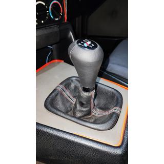 Ручка КПП ОЕМ (кожзам, чорна гладка) фото 4