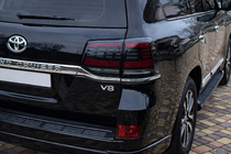 Toyota Land Cruiser 200 2007-2021 рр. Задні ліхтарі 2016-2021 (Sequential Red) фото 5