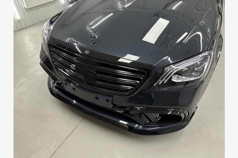 Mercedes S-class W222 2013-2022 рр. Комплект обвісів BRB (чорний, 2018+) Фото 31