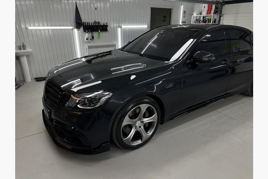 Mercedes S-class W222 2013-2022 рр. Комплект обвісів BRB (чорний, 2018+) Фото 42