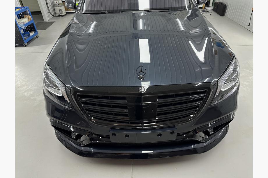 Mercedes S-class W222 2013-2022 рр. Комплект обвісів BRB (чорний, 2018+) Фото 46