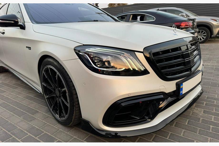 Mercedes S-class W222 2013-2022 рр. Комплект обвісів BRB (чорний, 2018+) Фото 5
