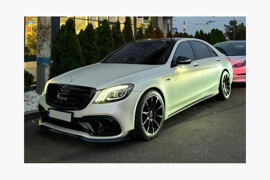 Mercedes S-class W222 2013-2022 рр. Комплект обвісів BRB (чорний, 2018+) Фото 3